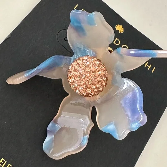 LELE sadoughi large flower crystal Ring - Picture 6 of 8